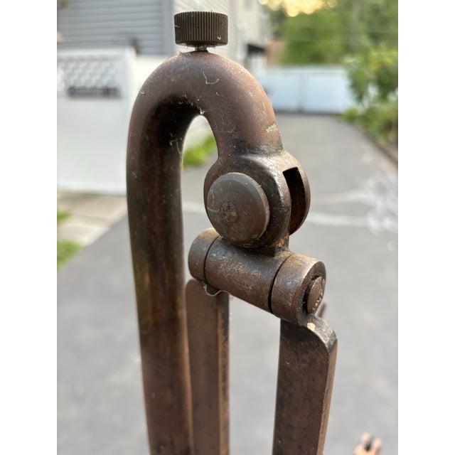 Vintage Brass Copper Metal Wood Large Balance Scales For Sale - Image 10 of 11