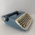 1950s Royal Aristocrat Blue and Cream Portable Typewriter With Case For Sale In Richmond - Image 6 of 10