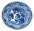 Large 17th Century Blue and White Porcelain Kraak Charger For Sale