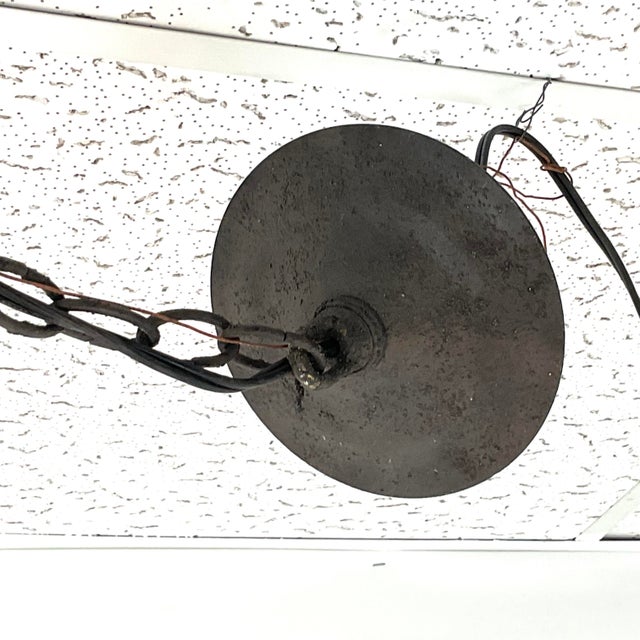 Natural Bamboo and Metal Currey and Co. Chandelier For Sale - Image 9 of 13