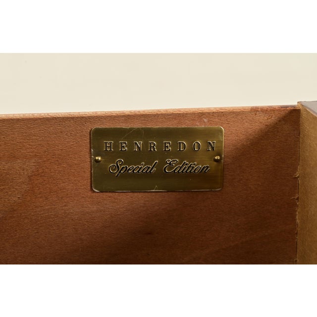 Wood Henredon Georgian Carved Mahogany Nightstand or Bachelor Chest For Sale - Image 7 of 12