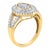 Haus of Brilliance 10kt Yellow Gold Diamond Cocktail Ring (1 cttw, H-I Color, SI2-I1 Clarity) - Size 7 For Sale - Image 4 of 6