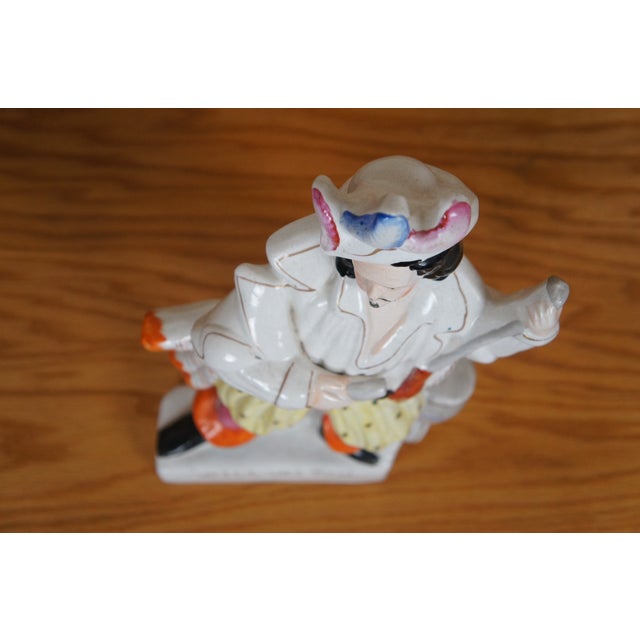 Ceramic Antique Staffordshire Porcelain Will Watch the Bold Smuggler Figurine For Sale - Image 7 of 11