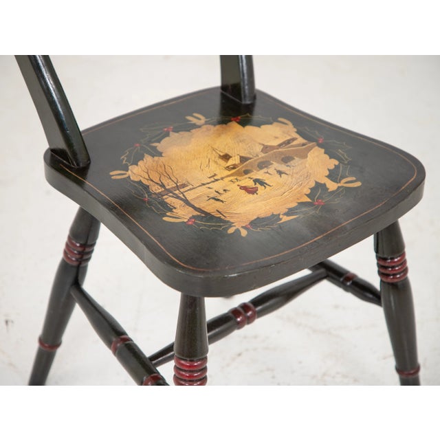 Green Painted Christmas Chair For Sale - Image 9 of 10