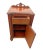 Early 20th Century Antique Italian Nightstand Cabinet With Drawer Hand Carved Walnut and Mahogany For Sale - Image 5 of 13