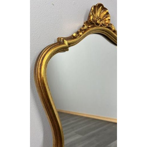 Vintage French Ornate Gilt Wall Mirror For Sale - Image 3 of 8