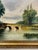 Oil on Canvas Bridge Over Water For Sale - Image 4 of 7