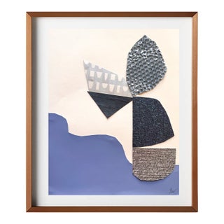 "Celestial Escapade 1" Original Mixed-Media Collage on Paper by Zac Woodiel For Sale