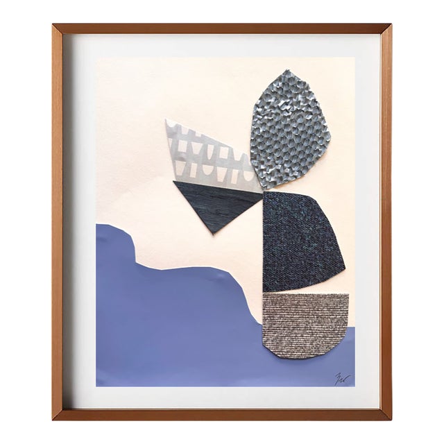 "Celestial Escapade 1" Original Mixed-Media Collage on Paper by Zac Woodiel For Sale