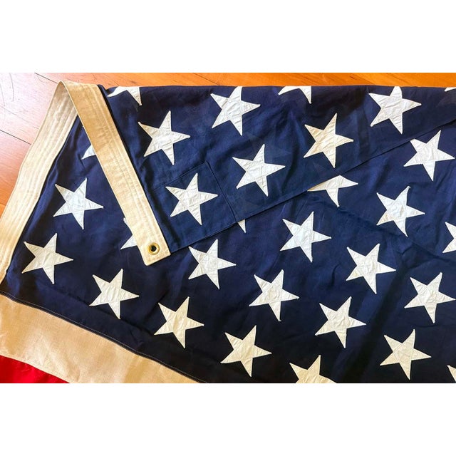 Genuine 48 star American flag which was in use from 1912-1959. Bull Dog brand cotton flag is in great condition. Flag has...