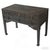 This 19th century elegant console table features a classic three-drawer configuration, each fitted with traditional brass...