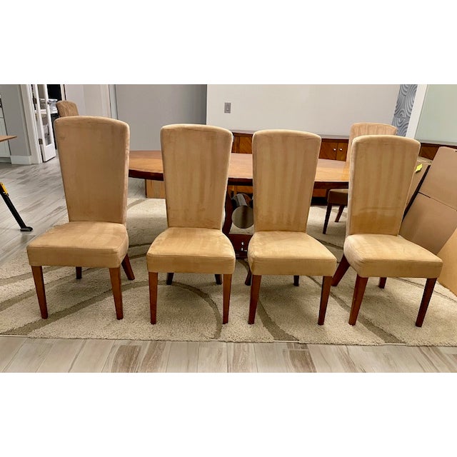 Burnt Umber Late 20th Century Art Deco Style Modern Table and Chairs For Sale - Image 8 of 16