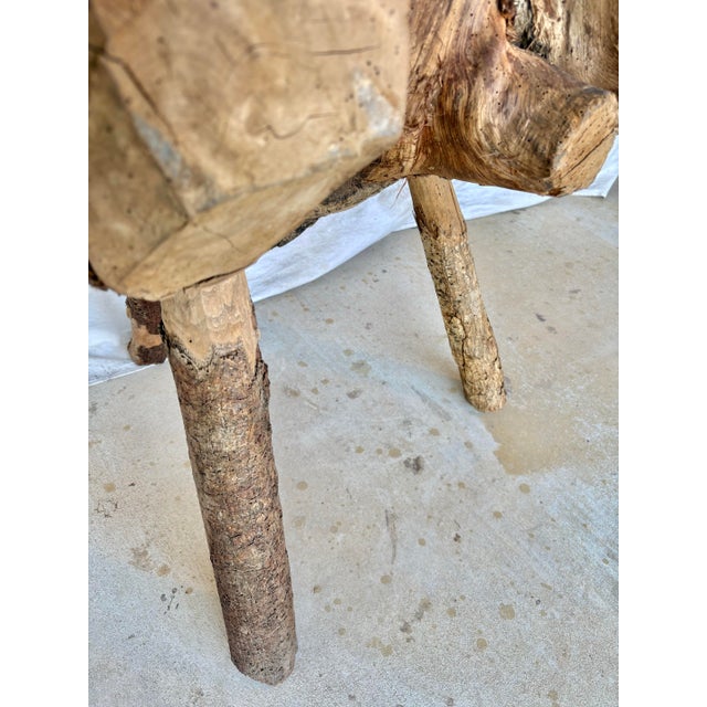 Wood Late 19th French Wood Live Edge Butcher Table For Sale - Image 7 of 12