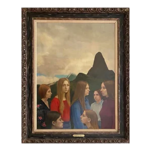 Harold Edmonds - Three Virgins, Signed (1973, Egg Tempera on Masonite)/John Currin