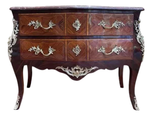 Louis XV Style Marquetry Chest of Drawers