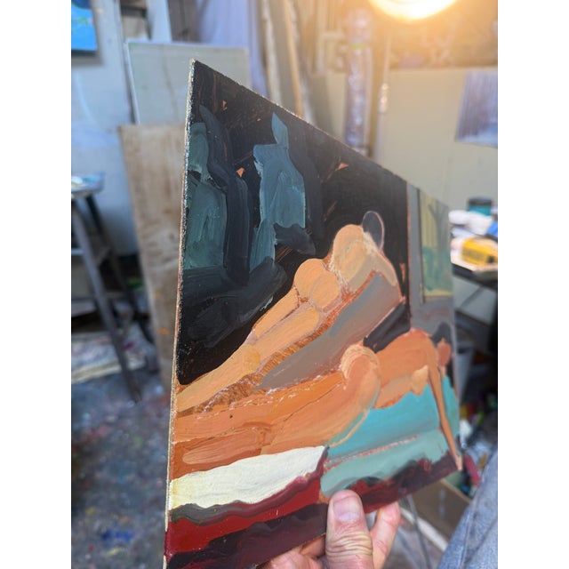 Figure Painting Expressionist Style on Panel 10x12 For Sale In San Francisco - Image 6 of 6