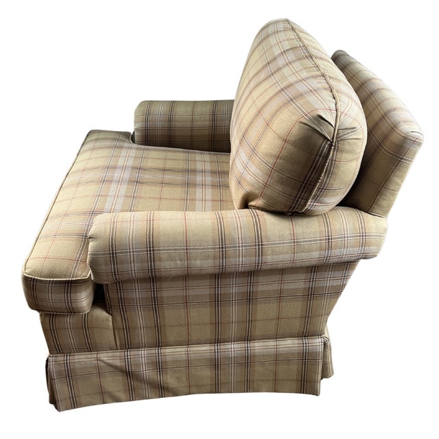 Textile Thomasville Living Room Swivel Chairs For Sale - Image 7 of 10