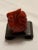 Art Deco 2010s Rooster Chicken Figurine, Red Jasper, Hand Carved, China For Sale - Image 3 of 12