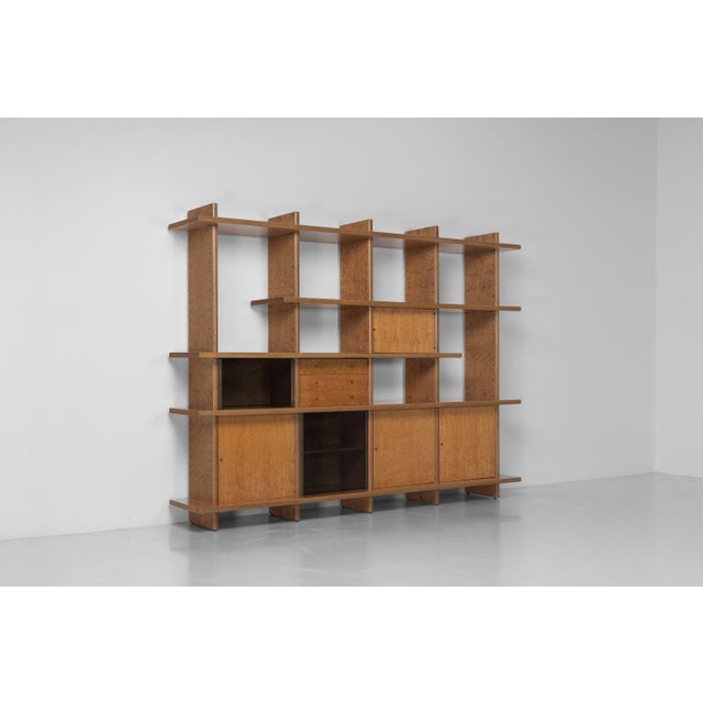 Saporiti Bookcase in Maple and Glass attributed to Giovanni Offredi, Italy, 1978 For Sale - Image 15 of 18