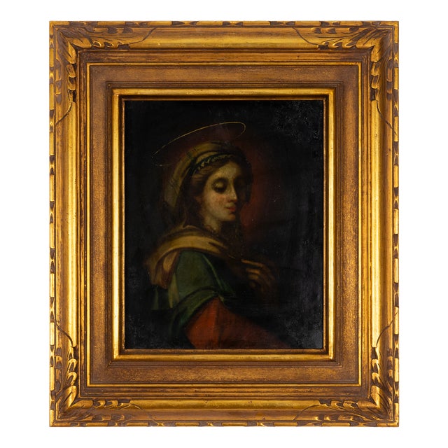 Baroque Artist, Immaculate Conception, 17th Century, Oil on Copper For Sale