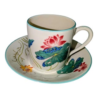 Vintage Limoges Demitasse Cup and Saucer For Sale