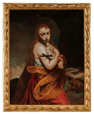 After Giuseppe Maria Crespi, Magdalene , Oil on Canvas