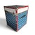 Vintage American Flag Patriotic Steamer Trunk W/ Working Key For Sale - Image 9 of 18