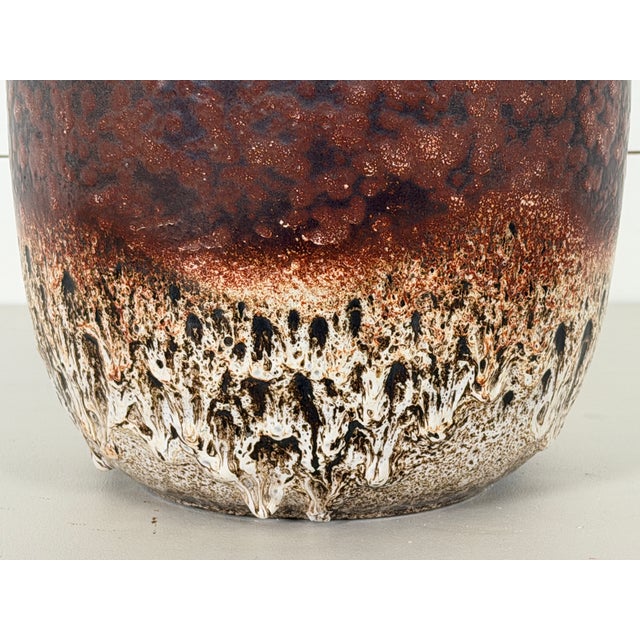 Floor Vase 284-53 in Fat Lava Ceramic by Scheurich, West Germany, 1970s For Sale - Image 4 of 7