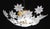 Vintage Murano glass chandelier full of white flowers. The chandelier has 3 light points with E14 connection, possible to...