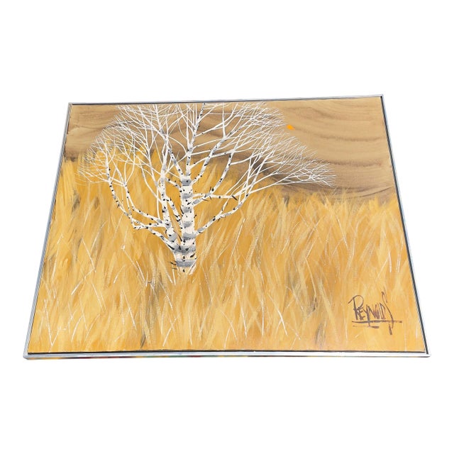 Mid Century Monumental Landscape Painting by Lee Reynolds For Sale