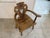 Brown Rustic Heart-Shaped Farmhouse Armchair For Sale - Image 8 of 11