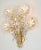 Large Gilt and Crystal Glass Flower Sconce from Palwa, 1970s For Sale - Image 9 of 10