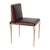 Burgundy "Roma" Chair, With Bronze & Woven Leather, Tailor Made For Sale - Image 8 of 8