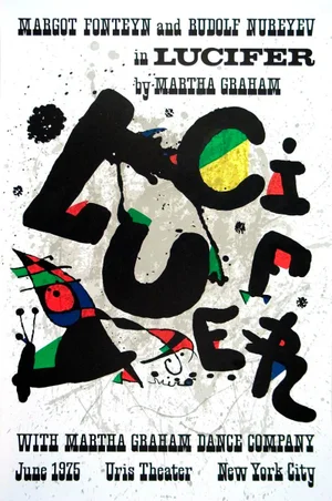 1975 Joan Miro 'Lucifer' Surrealism Multicolor France Lithograph