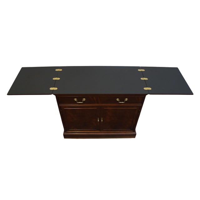 Hickory Chair Historical James River Collection Solid Mahogany Traditional Style 76" Flip Top Server Buffet For Sale - Image 10 of 13