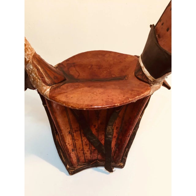 Tuareg Leather Camel Saddle For Sale - Image 11 of 12