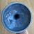 Vintage Blue & White Marbleized Ceramic Candlesticks – Pair of Agateware / Aptware Style Sculptural Candleholders For Sale - Image 4 of 8