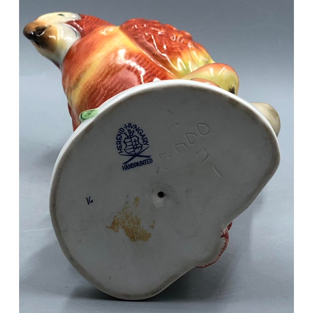Large Mid-Century Hand-Painted Porcelain Figurine of Parrot / Macaw (Model 5000) by Béla Kelemen for Herend For Sale - Image 11 of 13