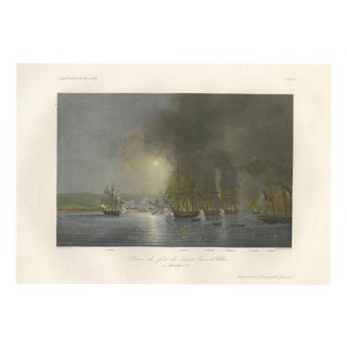 After Baron Théodore Gudin, French Capture of San Juan De Ulúa, Mexico, 1840, Engraving For Sale