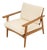 1990s MCM Lounge Chair in Boucle Pearl Fabric For Sale