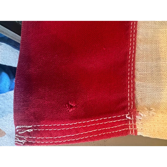 Large WWII-era American Flag, 48-Star, 46w 68l (Approx 4' X 5.5') For Sale - Image 9 of 9