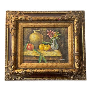 Original Oil Painting Fruit 20th Century For Sale