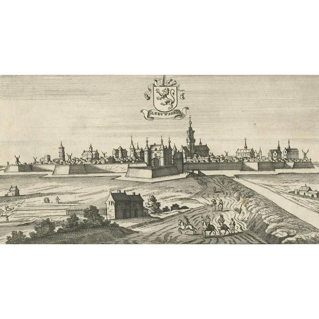 17th Century City of Leeuwarden, 1680, Paper For Sale - Image 5 of 6