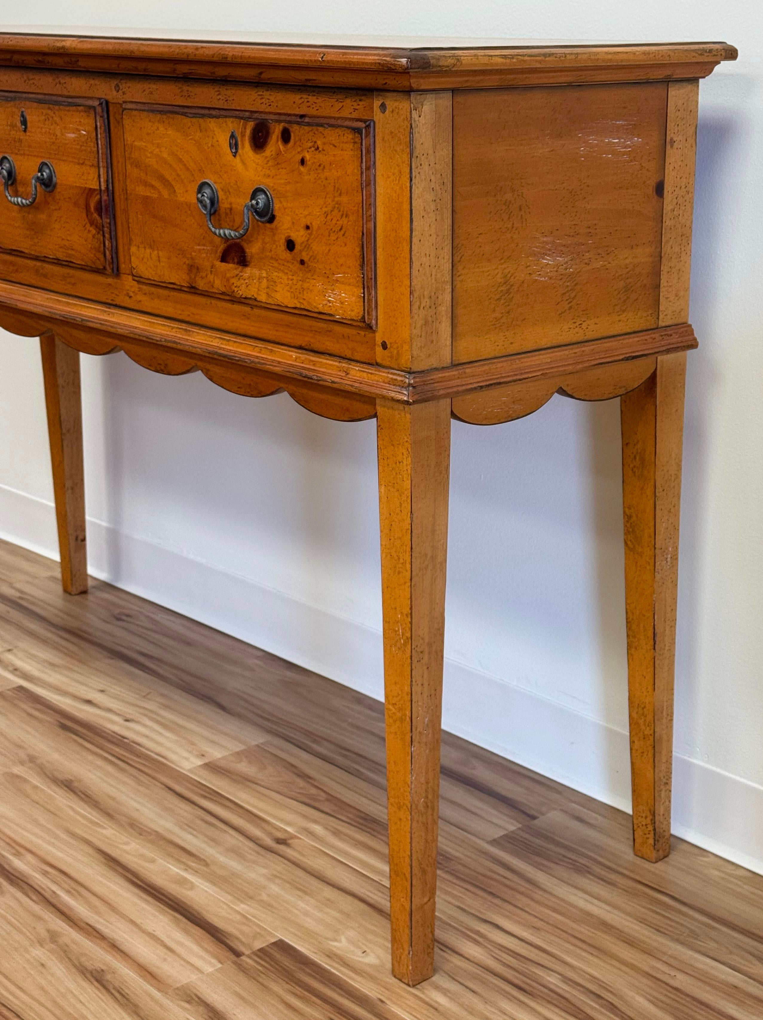 Vintage Drexel Heritage Pinehurst Console Table | Chairish
