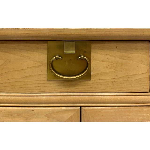 Wood Asian Hollywood Regency Cerused Oak Cabinet, Century Furniture For Sale - Image 7 of 11