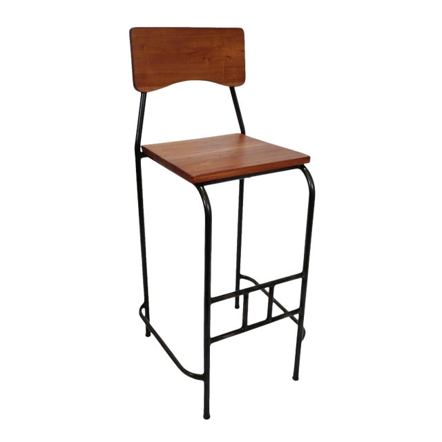 Toka Stained Bar Stool For Sale