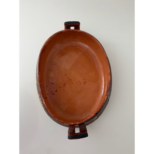 Mid 20th Century Vintage Mexican Tlaquepaque Redware Lidded Casserole Dish For Sale - Image 5 of 9