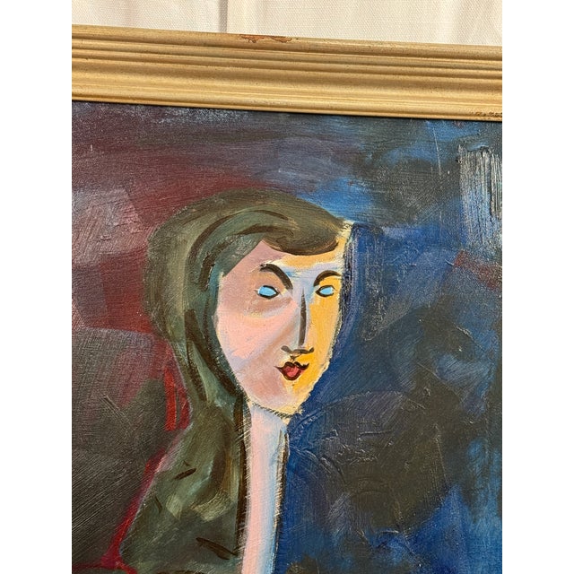 Mid 20th Century Maxine Estachy French Portrait Artist C 1950 For Sale - Image 5 of 6