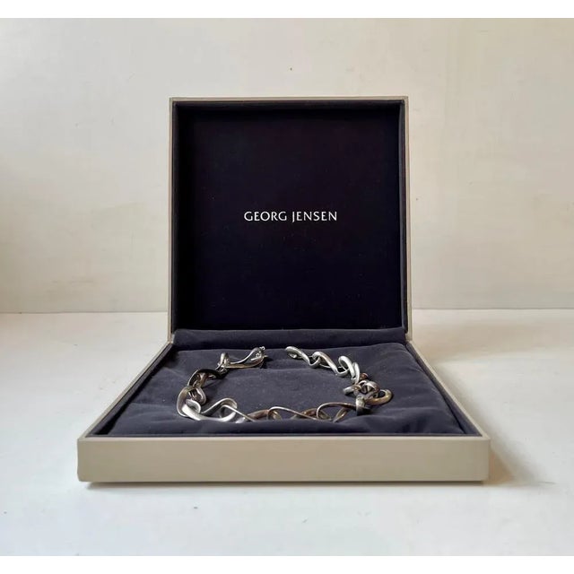 Georg Jensen Sterling Silver Necklace number 452. It is called INFINITY and was designed by Regitze Overgaard in 2004....