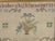 Folk Art Antique Mid-20th Century Finished Cross Stitch Alphabet Sampler Framed 14 X 12 For Sale - Image 3 of 8